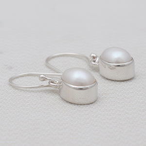 Fresh Water Pearl Silver Earrings