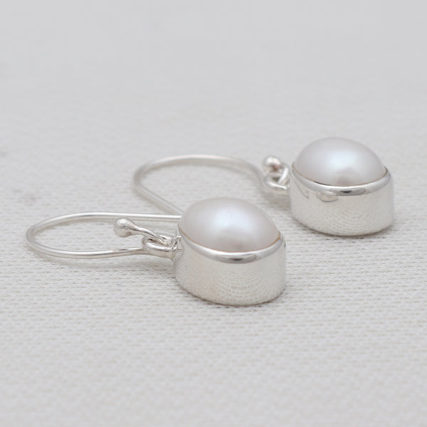 Fresh Water Pearl Silver Earrings