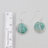 Glacier Green Emerald Silver Earrings