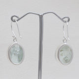 Aquamarine Silver Earrings