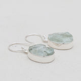 Aquamarine Silver Earrings