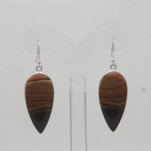 Polychrome Jasper Silver Earrings