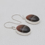 Polychrome Jasper Silver Earrings