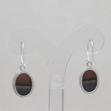 Polychrome Jasper Silver Earrings