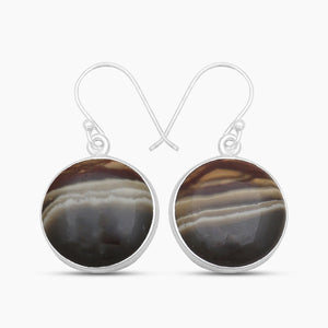 Polychrome Jasper Silver Earrings