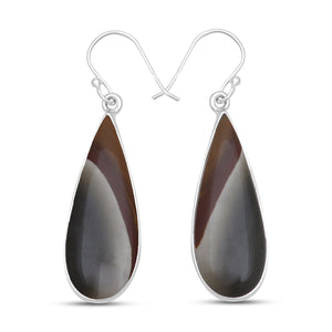 Polychrome Jasper Silver Earrings