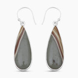 Polychrome Jasper Silver Earrings