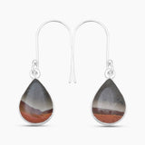 Polychrome Jasper Silver Earrings