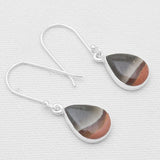 Polychrome Jasper Silver Earrings