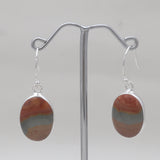 Polychrome Jasper Silver Earrings