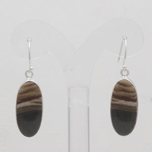 Polychrome Jasper Silver Earrings