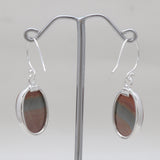 Polychrome Jasper Silver Earrings