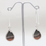 Polychrome Jasper Silver Earrings