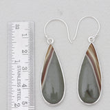 Polychrome Jasper Silver Earrings