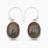 Boulder Turquoise Silver Earrings