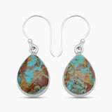 Boulder Turquoise Silver Earrings