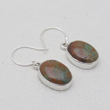 Boulder Turquoise Silver Earrings
