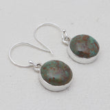 Boulder Turquoise Silver Earrings