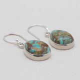 Boulder Turquoise Silver Earrings