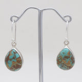 Boulder Turquoise Silver Earrings