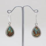 Boulder Turquoise Silver Earrings
