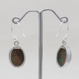 Boulder Turquoise Silver Earrings