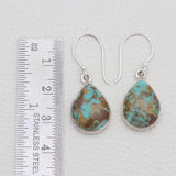 Boulder Turquoise Silver Earrings