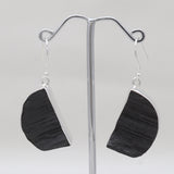 Black Tourmaline Silver Earrings