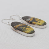 925 Sterling Silver Mustard Jasper Earrings