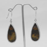 925 Sterling Silver Mustard Jasper Earrings
