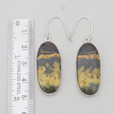 925 Sterling Silver Mustard Jasper Earrings