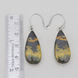 925 Sterling Silver Mustard Jasper Earrings
