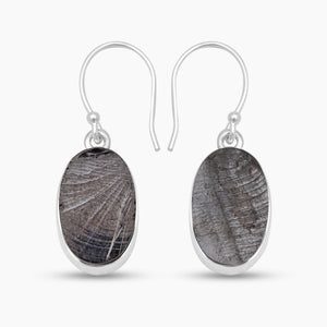925 Sterling Silver Shungite Earrings