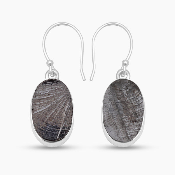 925 Sterling Silver Shungite Earrings