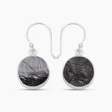 Shungite Silver Earrings