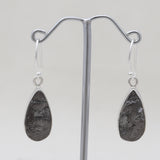 925 Sterling Silver Shunite Earrings
