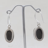 Shungite Silver Plain Earrings