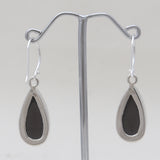 925 Sterling Silver Shunite Earrings
