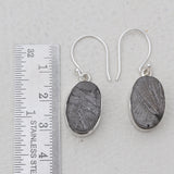 Shungite Silver Plain Earrings