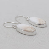 Scolecite Silver Earrings