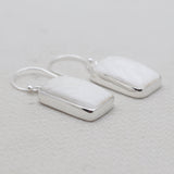 Scolecite Silver Earrings
