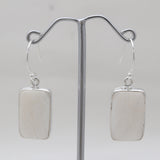 Scolecite Silver Earrings