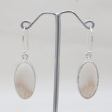 Scolecite Silver Earrings