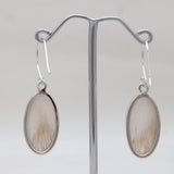 Scolecite Silver Earrings