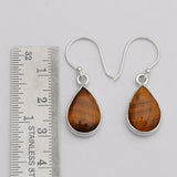 Tiger Eye Silver Earrings