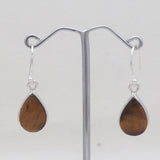 Tiger Eye Silver Earrings