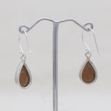 Tiger Eye Silver Earrings
