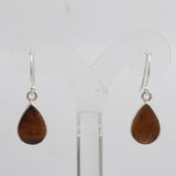 Tiger Eye Silver Earrings