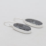 925 Sterling Silver Larvikite Earrings