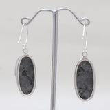 925 Sterling Silver Larvikite Earrings